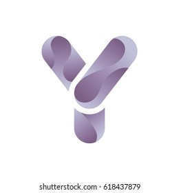 Letter y vector icon.