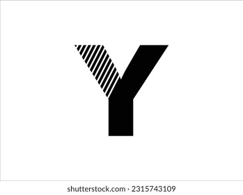 Letter Y - vector logo concept illustration. Letter Y logotype. Abstract logo. Vector logo template. Design element, Vector Illustration Of Abstract Icons Based On The Letter Y .