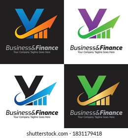 Letter Y vector logo template, Colorful Letter Y logo, Financial Company Logo, Financial Institute Advisors Logo Design Template Vector Icon