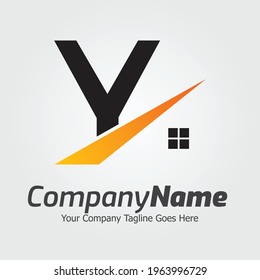 Letter Y vector logo template, Colorful Letter Y logo, Real Estate, Building and Construction Logo Design Template Vector Icon