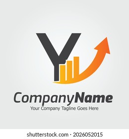 Letter Y vector logo template, Colorful Letter Y logo, Financial Company Logo, Financial Institute Advisors Logo Design Template Vector Icon