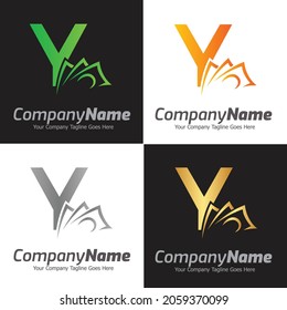 Letter Y vector logo template, Colorful Letter Y logo, Financial Company Logo, Financial Institute Advisors Logo Design Template Vector Icon