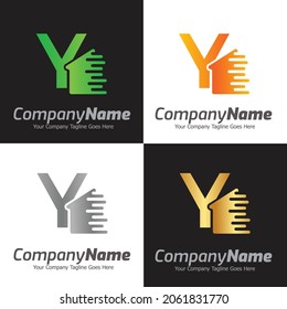 Letter Y vector logo template, Colorful Letter Y logo, Real Estate, Building and Construction Logo Design Template Vector Icon