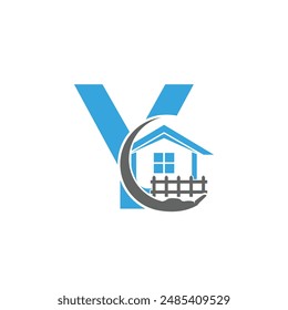 Letter Y vector logo template, Colorful Letter Y logo, Real Estate, Building and Construction Logo Design Template Vector Icon