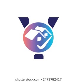 Letter Y vector logo template, Colorful Letter Y logo, Real Estate, Building and Construction Logo Design Template Vector Icon