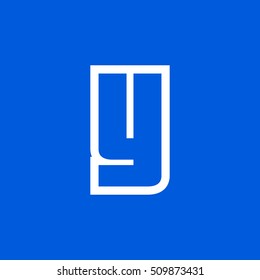 Letter Y vector, logo. Useful as branding symbol, corporate identity, alphabet element, app icon, clip art and illustration.