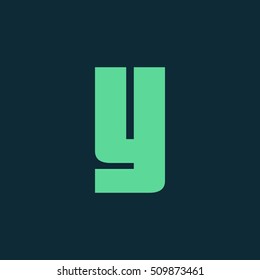 Letter Y vector, logo. Useful as branding symbol, corporate identity, alphabet element, app icon, clip art and illustration.