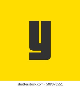 Letter Y vector, logo. Useful as branding symbol, corporate identity, alphabet element, app icon, clip art and illustration.