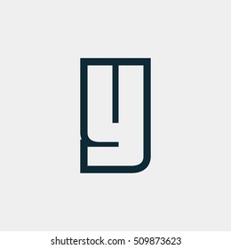 Letter Y vector, logo. Useful as branding symbol, corporate identity, alphabet element, app icon, clip art and illustration.