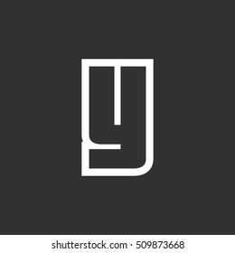 Letter Y vector, logo. Useful as branding symbol, corporate identity, alphabet element, app icon, clip art and illustration.
