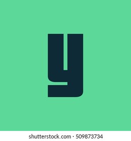 Letter Y vector, logo. Useful as branding symbol, corporate identity, alphabet element, app icon, clip art and illustration.