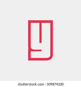 Letter Y vector, logo. Useful as branding symbol, corporate identity, alphabet element, app icon, clip art and illustration.