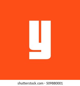Letter Y vector, logo. Useful as branding symbol, corporate identity, alphabet element, app icon, clip art and illustration.