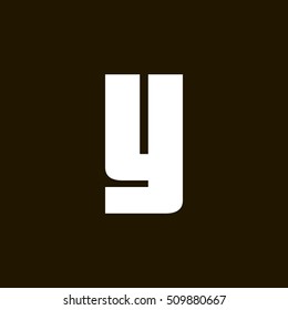 Letter Y vector, logo. Useful as branding symbol, corporate identity, alphabet element, app icon, clip art and illustration.