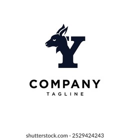 Letter Y Wallaby logo icon vector