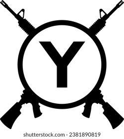 Logo-Design von Letter Y Warrior