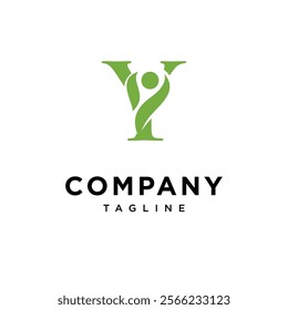 Letter Y Wellness Logo Icon Vector