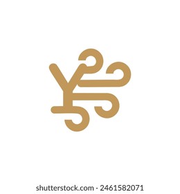 Letter Y Wind logo icon vector template.eps