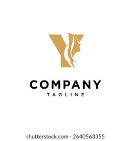 Letter Y Woman Logo Icon Vector