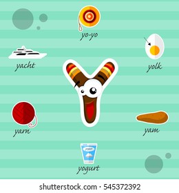 Letter Y with words