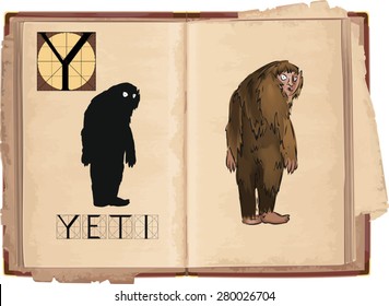 letter Y with Yeti