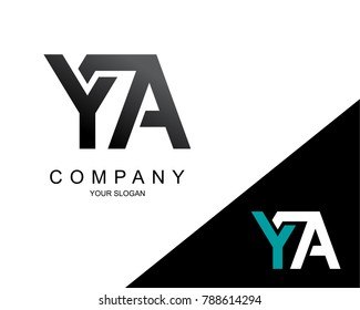 Letter YA Logo Icon Design Template Element