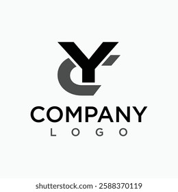 letter yc logo design vector for identity