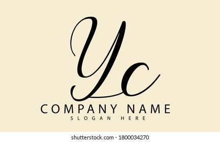 Buchstabe YC Monogramm Logo-Design Vorlage