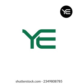 Letter YE Monogram Logo Design