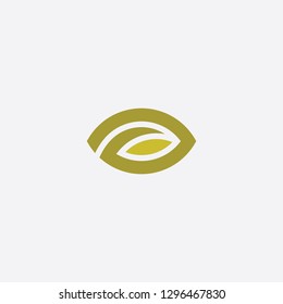 letter a yellow leaf logo icon vector design