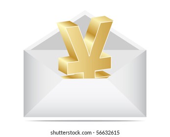 Brief mit Yen