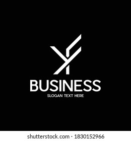 Letter YF Modern Monogram Abstract Business Creative Logo
