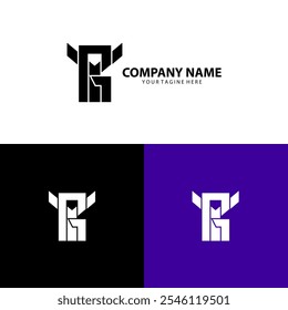 letra YG Vector de diseño de logotipo