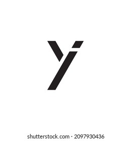 letter yi iy y i, simple symbol logo vector