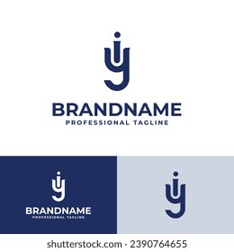 Letter YI Monogram Logo Set, suitable for business with YI or IY initials.