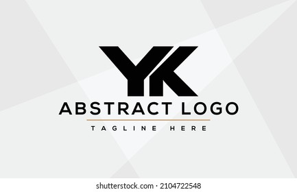 Letter YK Business Logo Design Alphabet Icon Vector Monogram