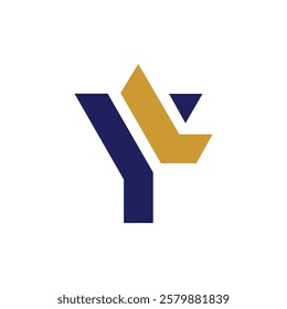 Letter YL logo design,editable eps 10
