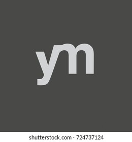 Letter YM logo element design