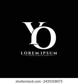 Letter YO luxury logo design vector