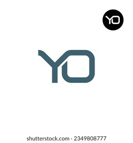 Letter YO Monogram Logo Design