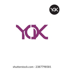 Letter YOK Monogram Logo Design
