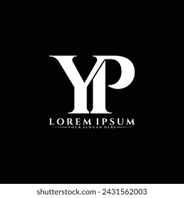 Letter YP luxury logo design vector