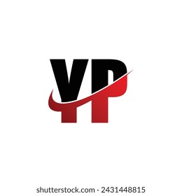 Letra YP vector de diseño de logotipo simple