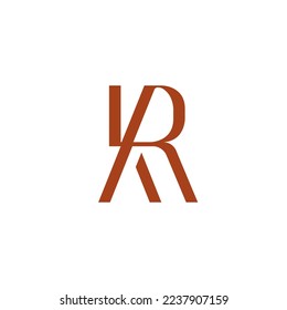 Letter YR Elegant Logo Vector. Initial R and letter Y Typography Icon. RY Luxury Alphabet. Modern, Elegant, Luxury Style for Company Brand Identity