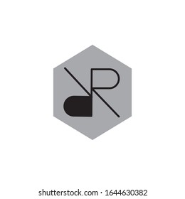 letter YR logo simple design vector