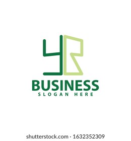Letter Y,R logo template design vector icon illustration