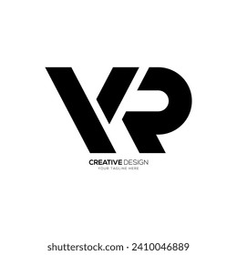 Letter Yr unique shape modern monogram abstract logo design