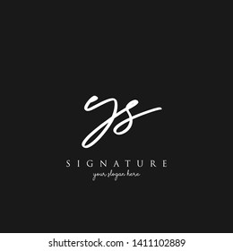 Letter YS Signature Logo Template - Vector