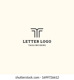 Letter YT logo template design in Vector illustration 