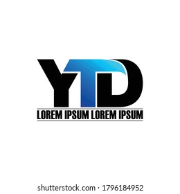 Letter YTD monogram logo design